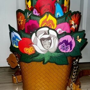 Disney Loungefly Singing Flowers Crossbody